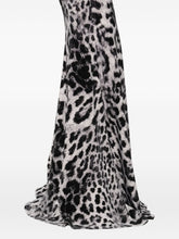 Norma Kamali Leopard-Print Flared Jumpsuit With Adjustable Straps Brown