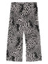 Norma Kamali Leopard-Print Wide-Leg Silk Trousers Brown
