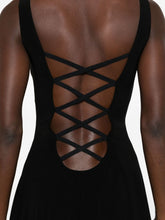 Norma Kamali Asymmetric Pleated Mini Dress Black