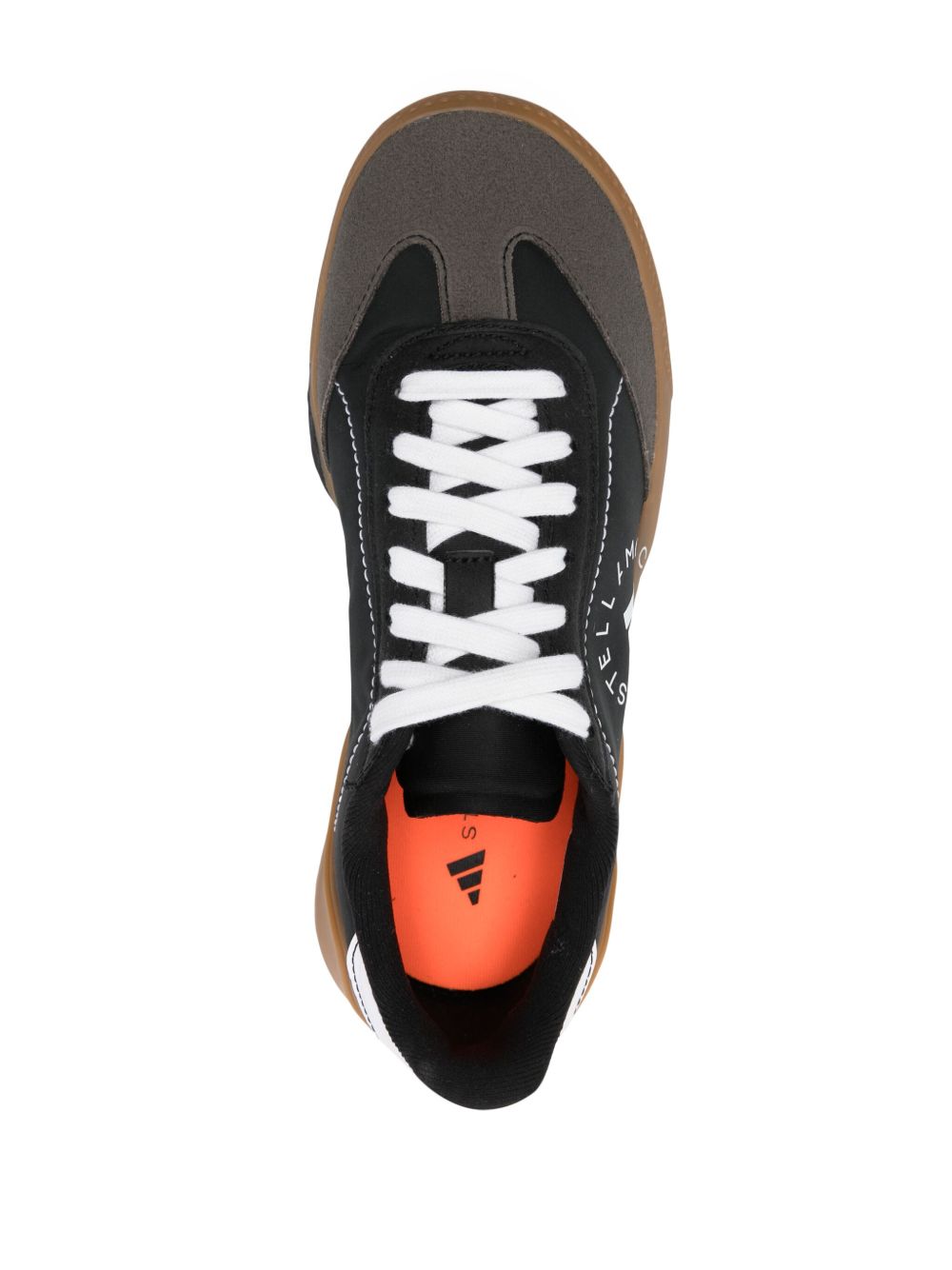 Adidas By Stella McCartney Court Boost Silk and Nylon Sneakers Black Black