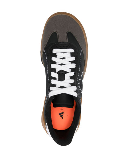Adidas By Stella McCartney Court Boost Silk and Nylon Sneakers Black Black