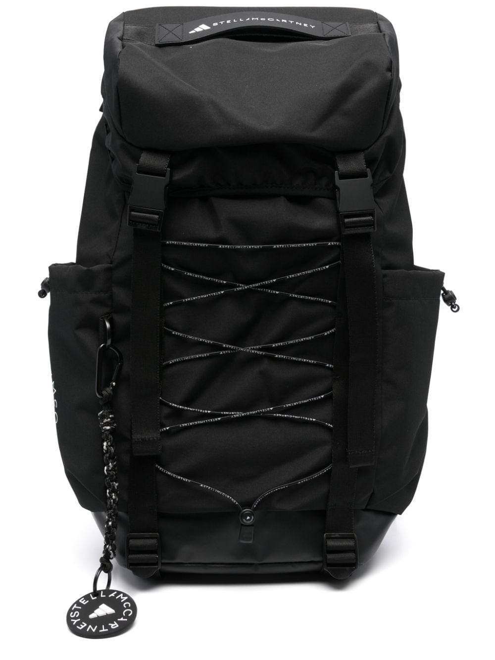 Adidas By Stella McCartney Logo-Print Recycled Polyester Backpack Black