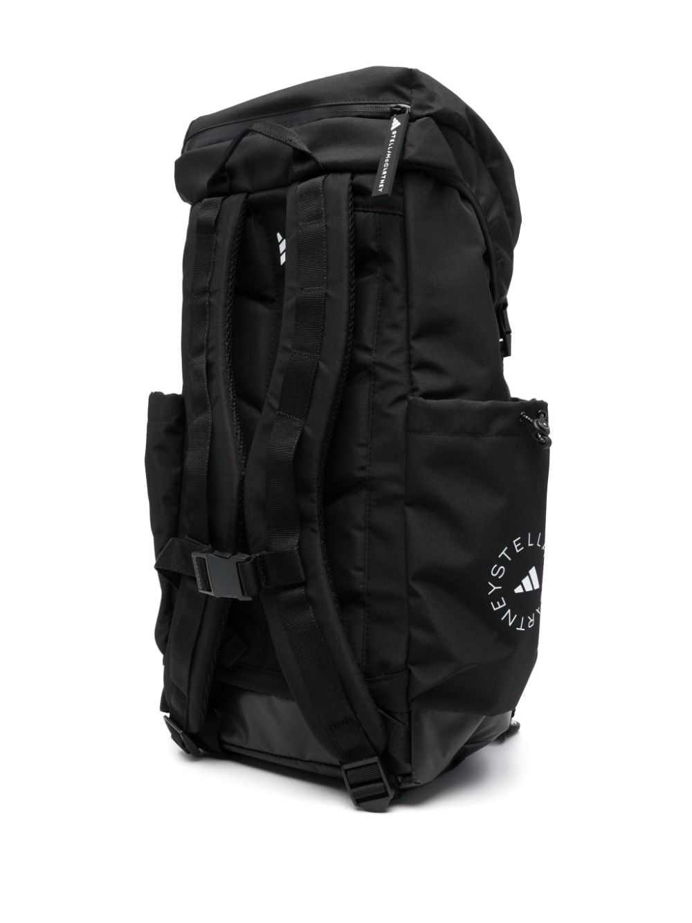 Adidas By Stella McCartney Logo-Print Recycled Polyester Backpack Black