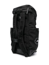 Adidas By Stella McCartney Logo-Print Recycled Polyester Backpack Black