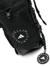 Adidas By Stella McCartney Logo-Print Recycled Polyester Backpack Black