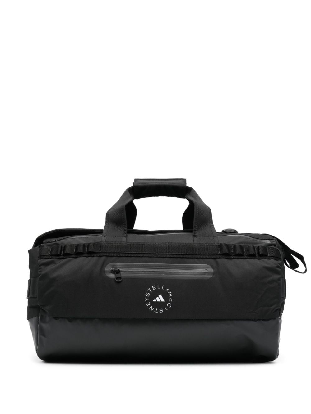 Adidas By Stella McCartney Spacious Silk &amp; Nylon Logo Gym Bag Black