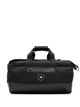 Adidas By Stella McCartney Spacious Silk & Nylon Logo Gym Bag Black