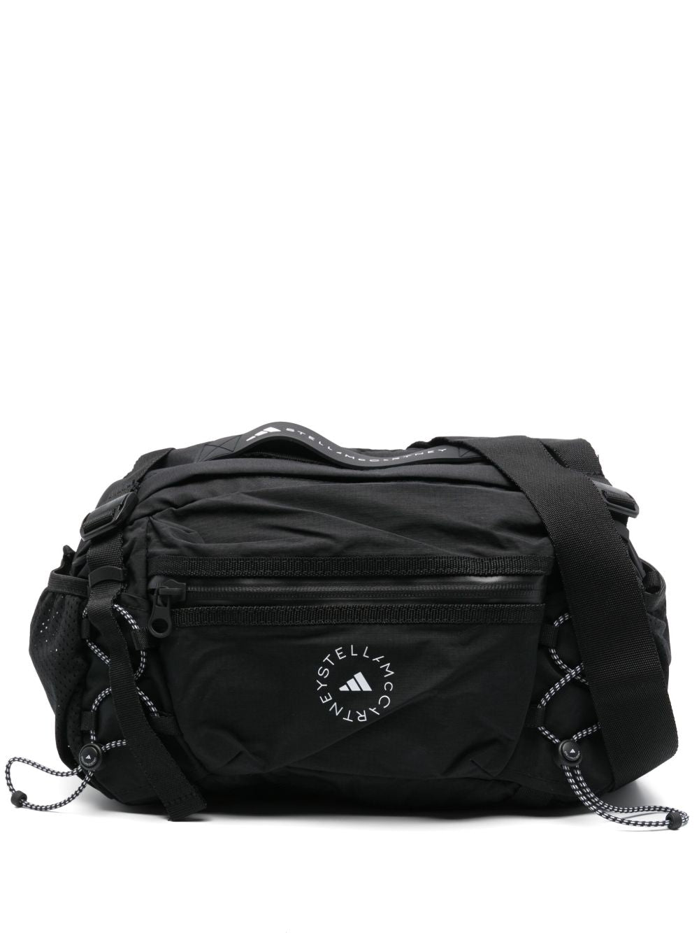 Adidas By Stella McCartney Multisport Logo Silk &amp; Nylon Belt Bag Black