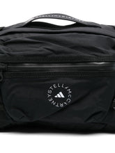 Adidas By Stella McCartney Multisport Logo Silk & Nylon Belt Bag Black