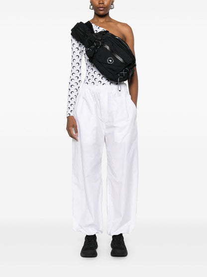 Adidas By Stella McCartney Multisport Logo Silk &amp; Nylon Belt Bag Black