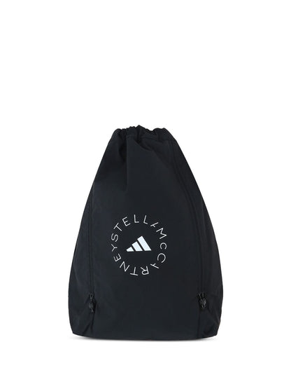 Adidas By Stella McCartney Logo-print backpack BLACK