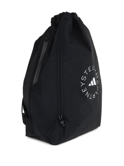 Adidas By Stella McCartney Logo-print backpack BLACK