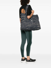 Adidas By Stella McCartney Foldable Crocodile-Print Tote Bag Black