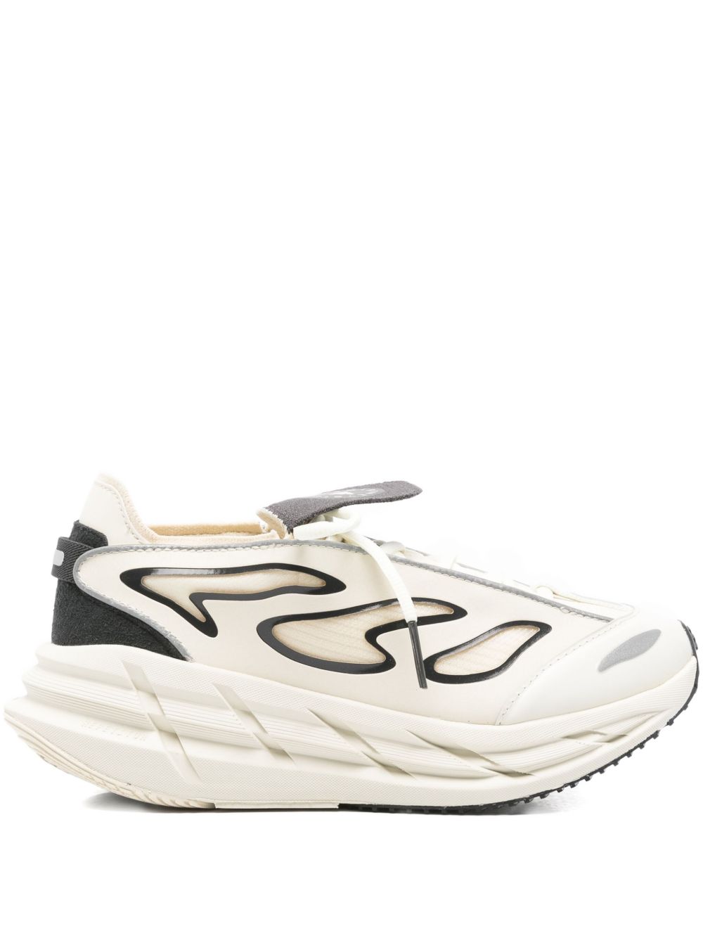 Adidas By Stella McCartney Adistar Platform Low-Top Flame Sneakers White