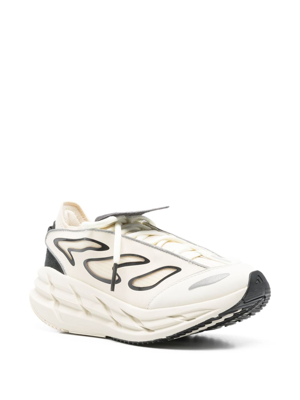 Adidas By Stella McCartney Adistar Platform Low-Top Flame Sneakers White