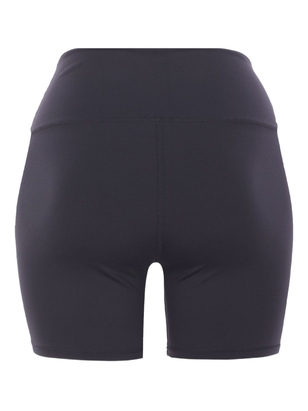 Adidas By Stella McCartney High-Waist Ribbed Logo Shorts Black