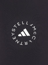 Adidas By Stella McCartney High-Waist Ribbed Logo Shorts Black