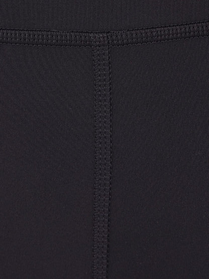 Adidas By Stella McCartney High-Waist Ribbed Logo Shorts Black