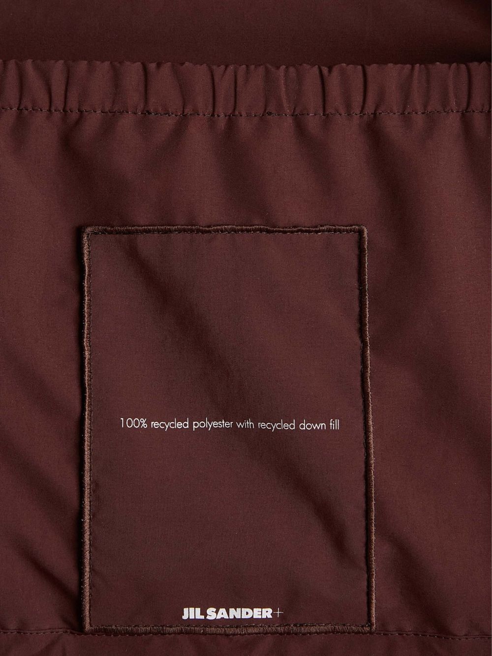 Jil Sander Plus Short Down Puffer Jacket with Hood Bordeaux Bordeaux