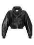 Givenchy Double-Zip Lambskin Leather Bomber Jacket Black