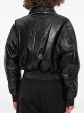 Givenchy Double-Zip Lambskin Leather Bomber Jacket Black