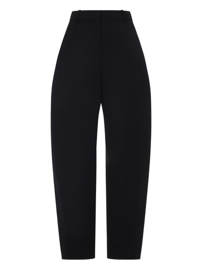 Givenchy High-Waisted Wool Tailored Trousers Black Black