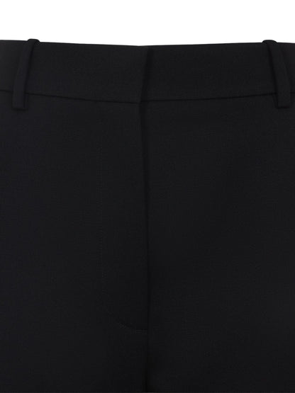 Givenchy High-Waisted Wool Tailored Trousers Black Black