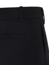 Givenchy High-Waisted Wool Tailored Trousers Black Black
