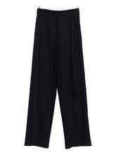 Emporio Armani Checked Wool Trousers Blue