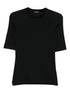 Fabiana Filippi Cotton Crewneck Sweater Black