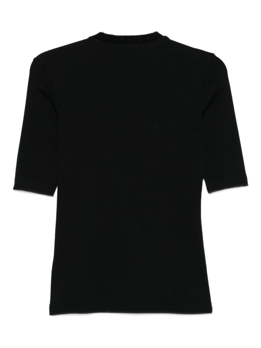 Fabiana Filippi Cotton Crewneck Sweater Black