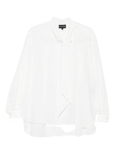 Emporio Armani Bow-Tie Blouse in White White
