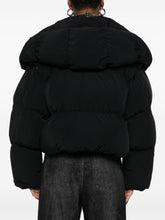 Diesel Quilted Cropped Down Jacket Black Black