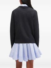 Ganni Puppy Love Dog-Graphic Wool-Blend Sweater Grey