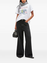 Ganni Neon Puppy Graphic Organic Cotton T-Shirt White