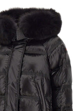 Peuterey Long Puffer Jacket in Black Black