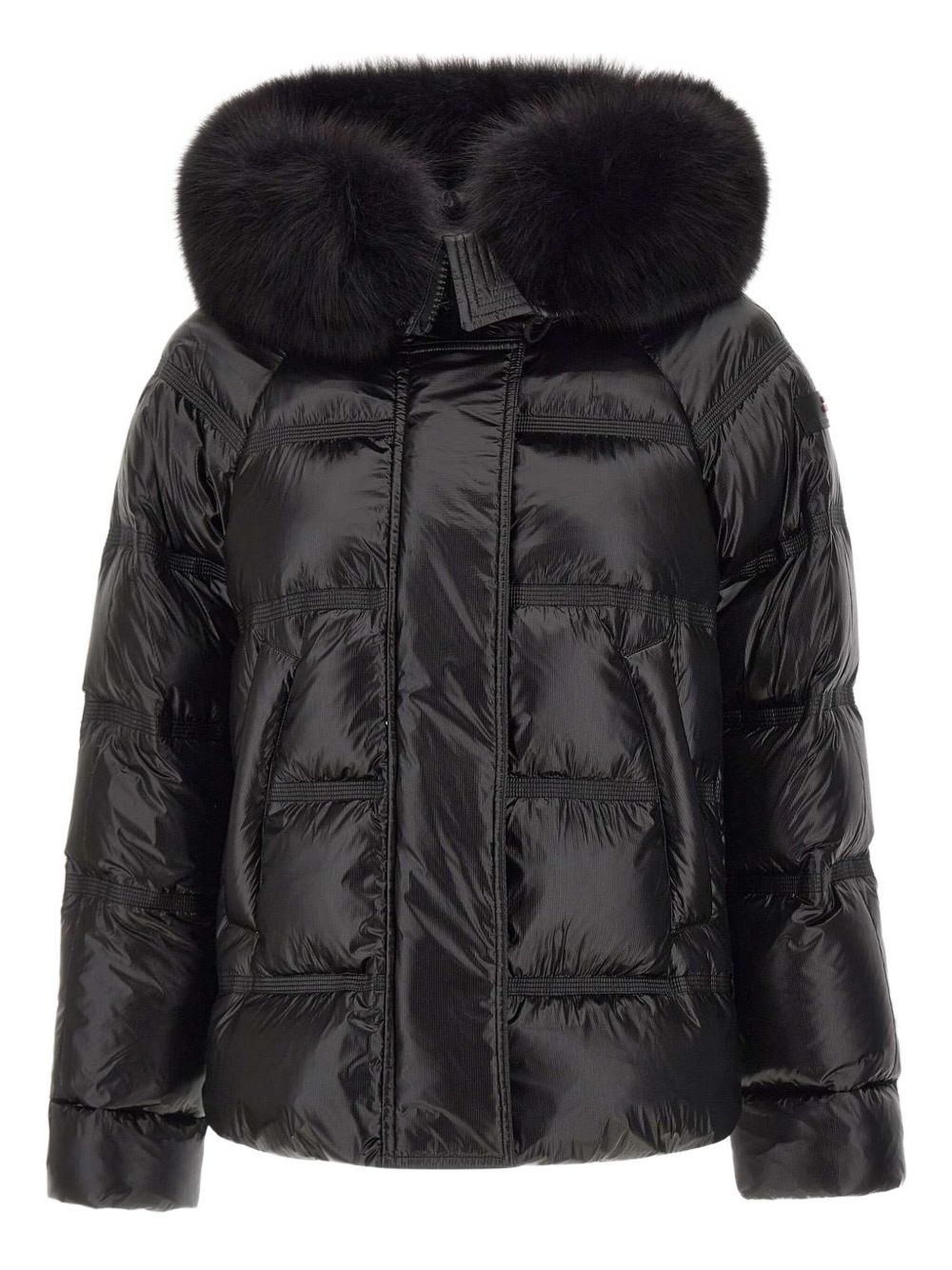 Peuterey Long Puffer Jacket in Black Black