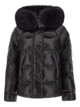 Peuterey Long Puffer Jacket in Black Black