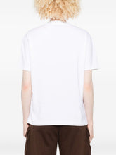 Off White Bookish Flowers Floral Logo Cotton T-shirt White White