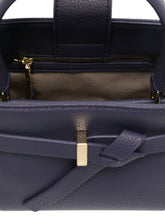 Emporio Armani Mini Knotted-Detail Tote Bag Blue
