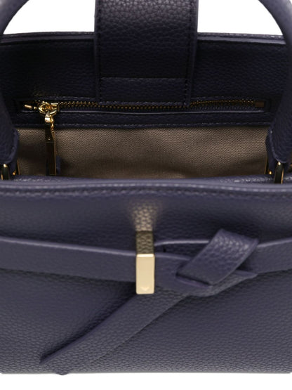 Emporio Armani Mini Knotted-Detail Tote Bag Blue