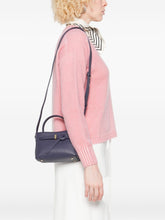 Emporio Armani Mini Knotted-Detail Tote Bag Blue