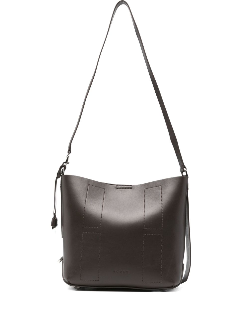 Hogan Pre Pre Hocket Small Leather Hobo Bag Brown brown