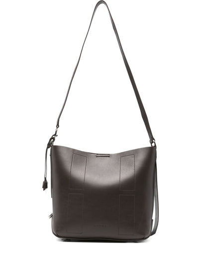 Hogan Pre Pre Hocket Small Leather Hobo Bag Brown brown