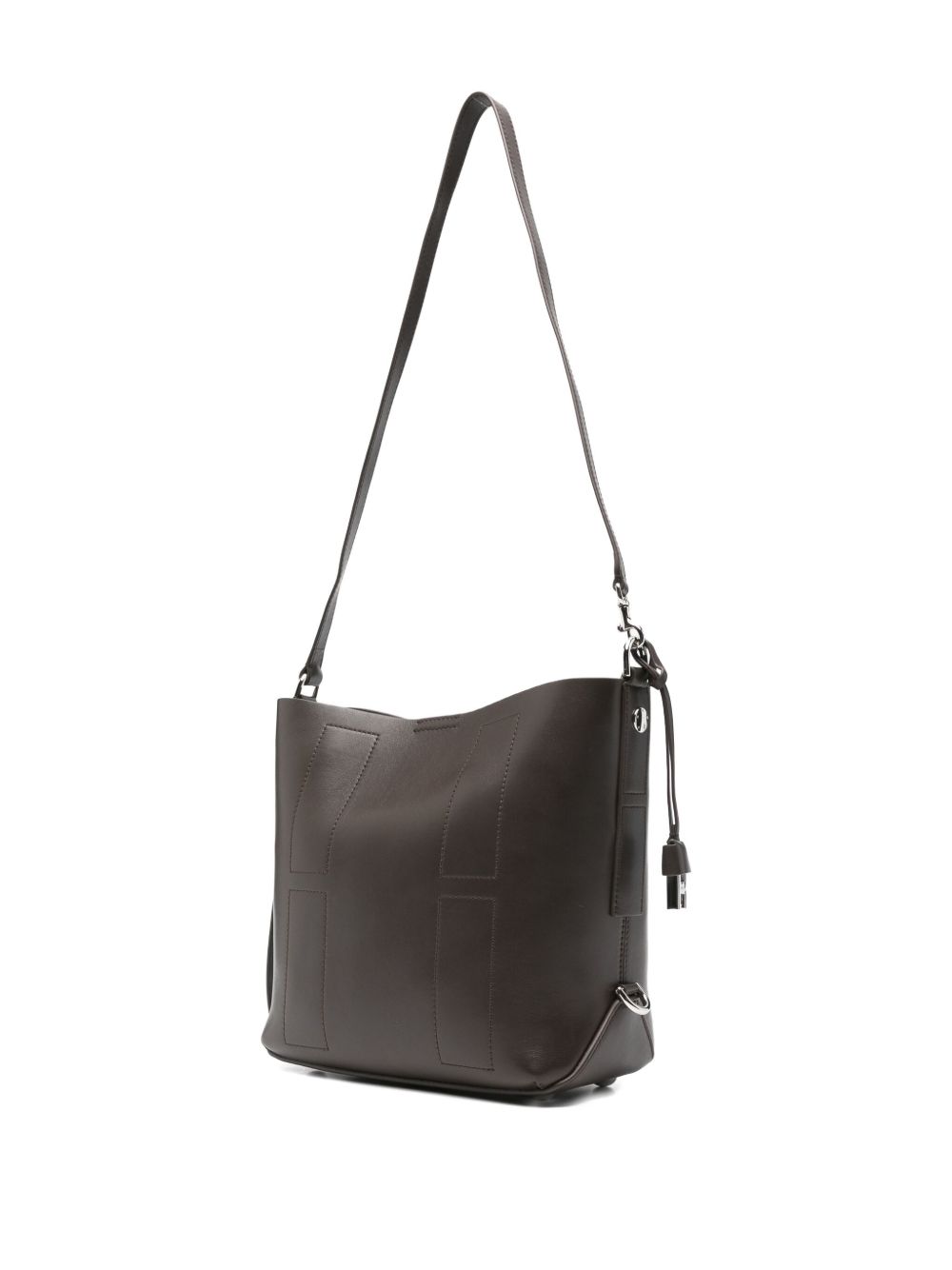 Hogan Pre Pre Hocket Small Leather Hobo Bag Brown brown