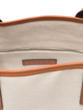 Hogan Pre Small Script Embossed Logo Tote Bag Ivory