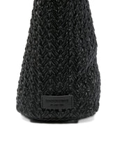 Emporio Armani EA Logo Medium Quilted Embossed Hobo Bag Black