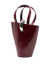 Jacquemus Le Petit Bambola Bordeaux Leather Bucket Shoulder Bag Bordeaux