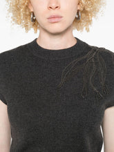 Brunello Cucinelli Ribbed Cashmere Sleeveless Tank Top Black Black