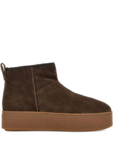 Hogan Pre Chocolate Brown Platform Suede Sneakers Brown